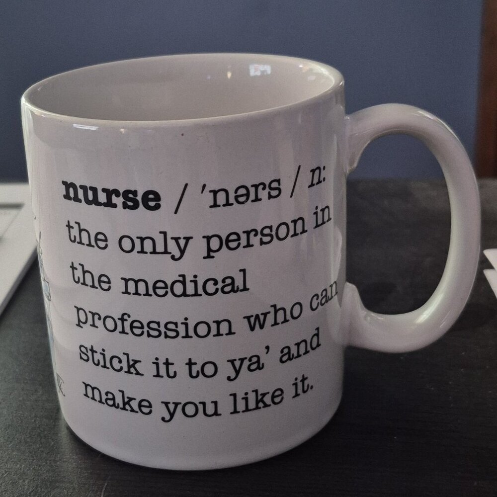 Russ Ceramic Nurse Definition Coffee Tea Beverage Mug Cup Whimsical Fun Gift